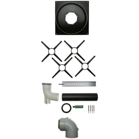 Brötje Abgasleitungs-Set KAS 80/2, Kessel-Schacht, DN 80/125, PPs/Al