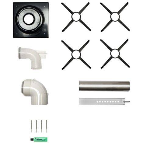 Brötje Abgasleitungs-Set Kessel-Schacht KAS 80/MC, DN 80/125, PPs/Edelstahl