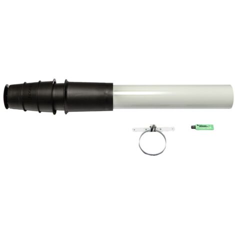 Brötje Abgasleitungs-Set konzentrisch KAS 80/5S C, Dachdurchführung DN 80/125, PPs/Al, Schwarz