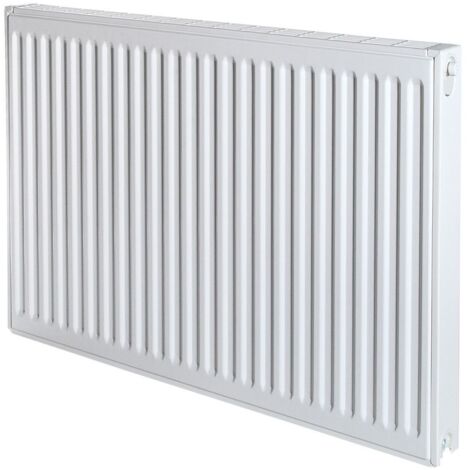 Brötje Flachheizkörper EuroProfil Kompakt Typ 11 K 600x70x400mm, profilierte Front, Weiß, 239W bei 70/40/20 Grad C