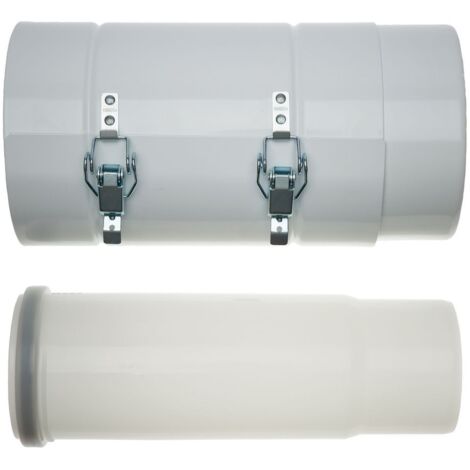 Brötje Langmuffe konzentrisch DN 80/125, PPs/Aluminium