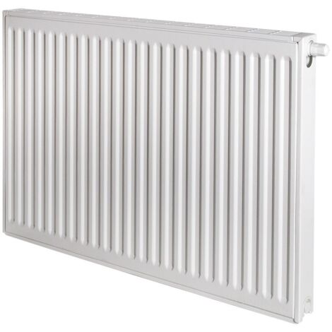 Brötje Ventil-Flachheizkörper EuroProfil Excellent Typ 21 E 600x72x1000mm, profilierte Front, Weiß, rechts, 844W bei 70/40/20