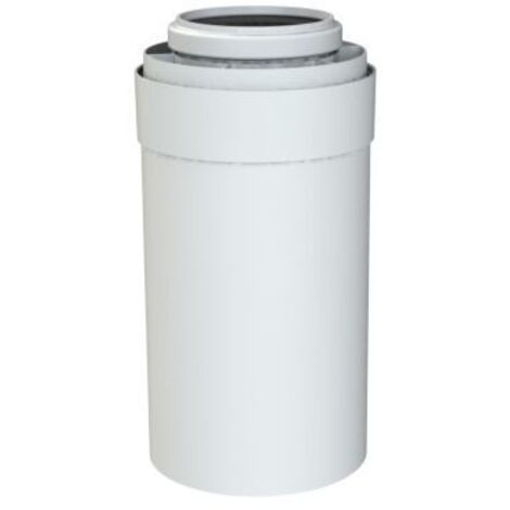 Brötje Verlängerungsrohr konzentrisch K60 KR500, 500mm, AL/PPS, Weiß