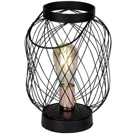 BROGAN LAMPE A POSER MÉTAL - 30,5X20,5CM - NOIR CUIVRE BRILLIANT 98948/76