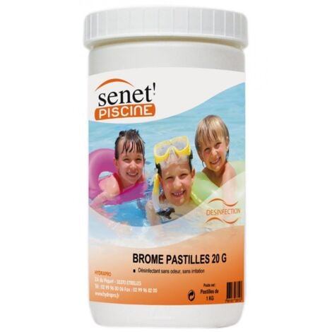 Brome en pastilles de 20g - Pot de 1 kg -