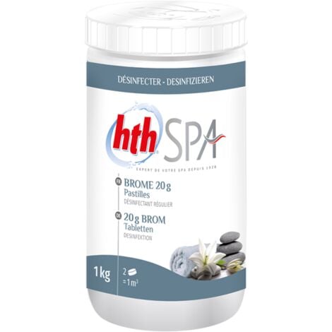 Brome HTH Spa désinfection régulière pastilles 20 g. - 1 kg - 1 kg