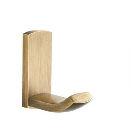 (Bronce cepillado × 1) Gancho para toallas, gancho para albornoz, gancho para abrigos de latón, gancho de pared multiusos