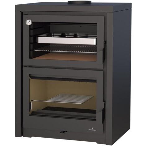 BRONPI - Estufa de Leña con Horno Modelo Vulcano de 14 kW