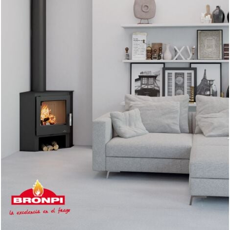 BRICOSOL ESTUFA DE LEÑA BRONPI RINCÓN MODELO LERMA