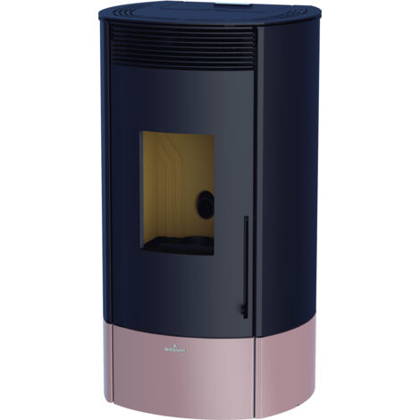 BRONPI - Estufa de Pellet Color Nude con Wifi Incluido De Serie Modelo MILA-NU de 11 kW