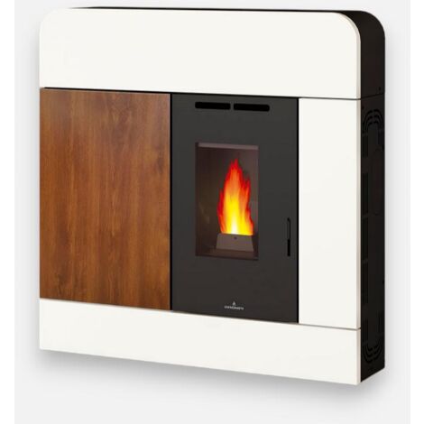 Bronpi – Poêle à granulés ventilé 11 kW – Évacuation des fumées arrière/supérieure – Autonomie jusqu'à 15h – Classe énergétique A+