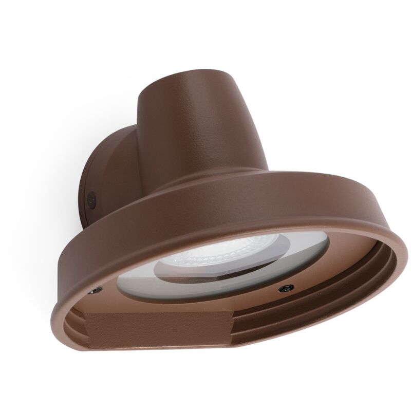 Image of Faro Barcelona - Bronx Lampada Da Parete Marrone 1Xgu10 Max 8W Marca Faro