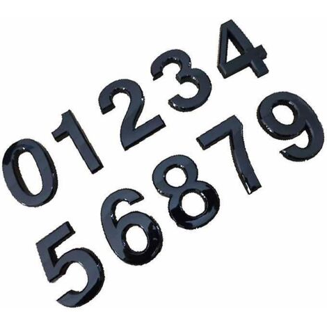 bronze 3d Mailbox Numbers 0-9 - Bronze, Numros De Maison Autocollants Pour Bote Aux Lettres, Bureau, Autocollants Pour Voiture