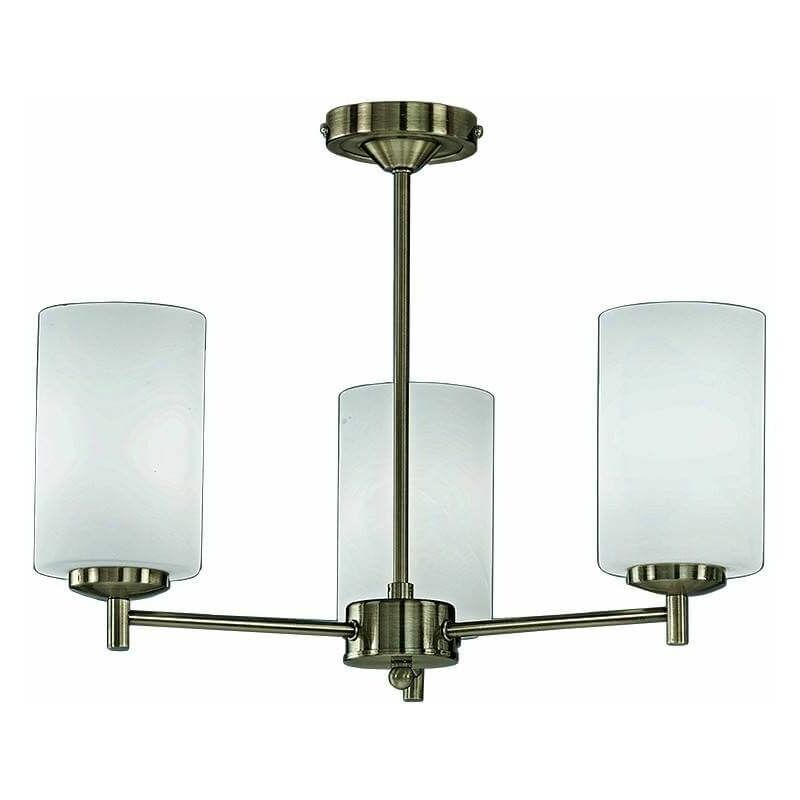 Bronze ceiling lamp Decima 3 Bulbs Diameter 50 Cm