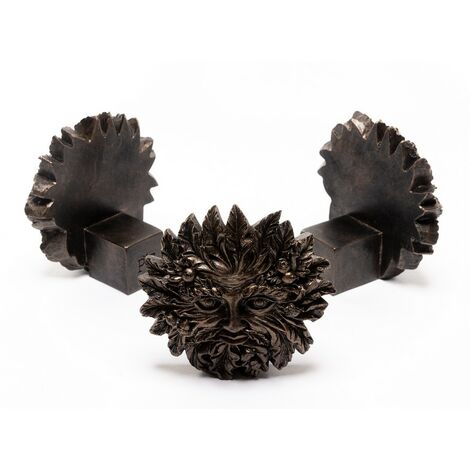 Bronze Green Man Plant Pot Feet - Set of 3 - L5.5 x W8.5 x H8.5 cm
