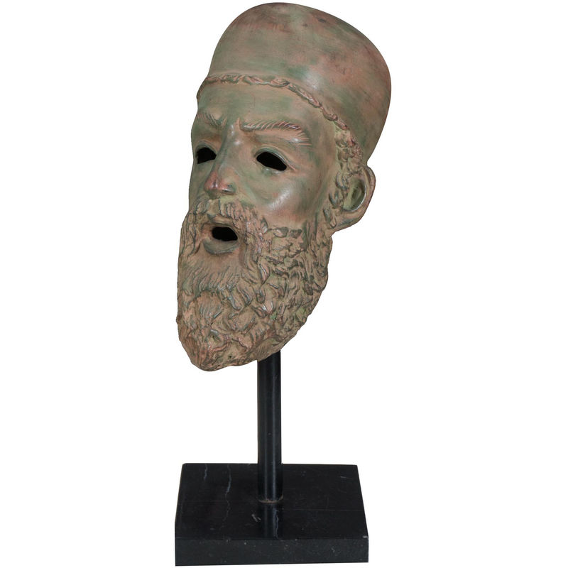 Biscottini - Bronze head W15xDP43xH20 cm sized