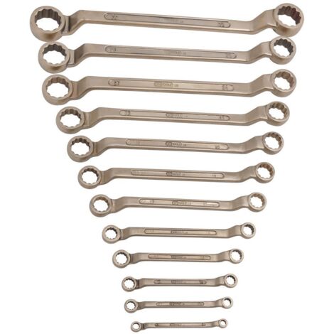 BRONZEplus Serie chiavi poligonali a due bocche, curvate 12 pz 6-32 mm