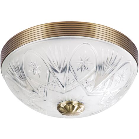 bronzo soffitto Annabella luce metallo vetro Ø32cm