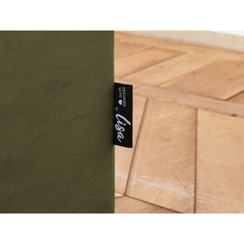 Lisa Design - Brooke - canapé 2 places en velours pieds en bois