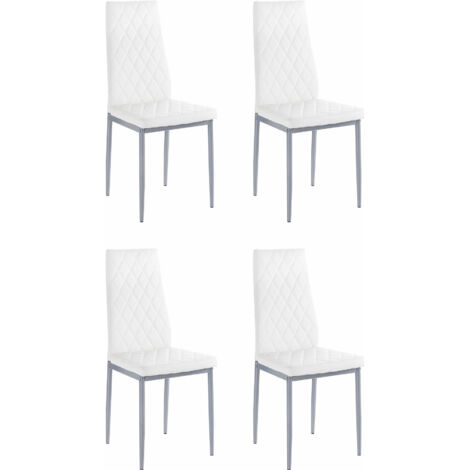 BrookeChaise 4 Pack en blanc