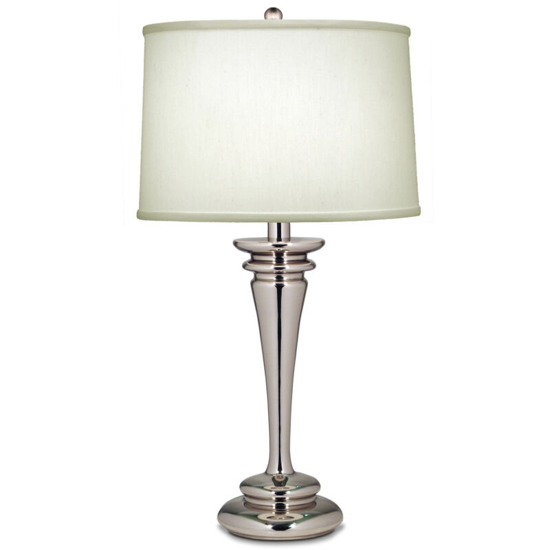 Elstead - Brooklyn - 1 Light Table Lamp Polished Nickel, E27