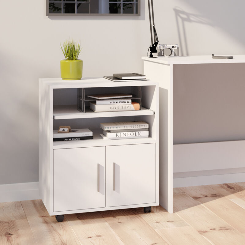 Vicco - Rollcontainer Novak, Weiß, 60.2 X 48.4 Cm