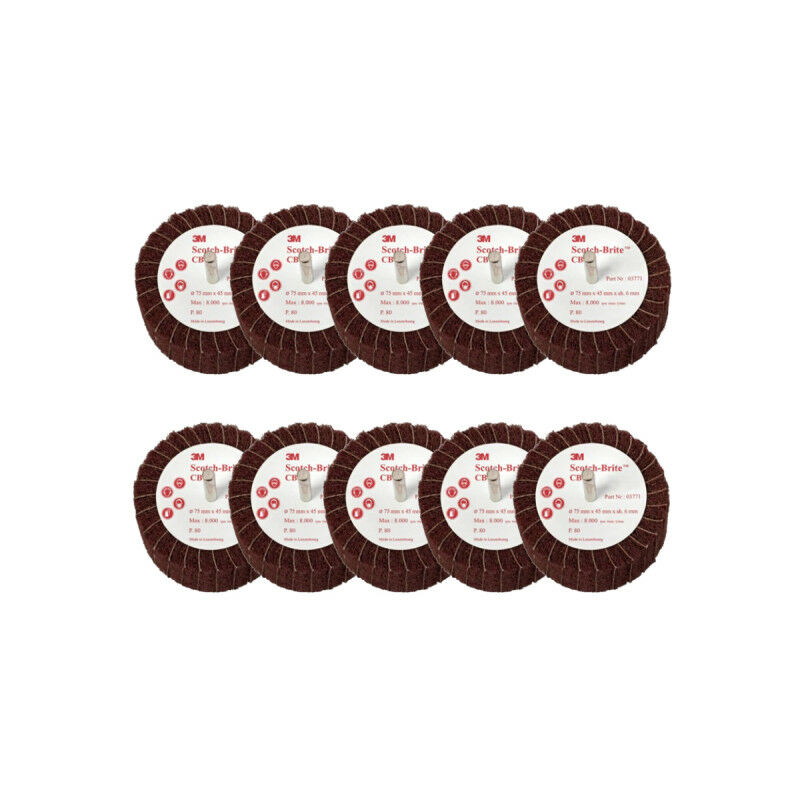3M - Brosse scotch-brite cb-zs grain 120 diamètre 75 mm x 10