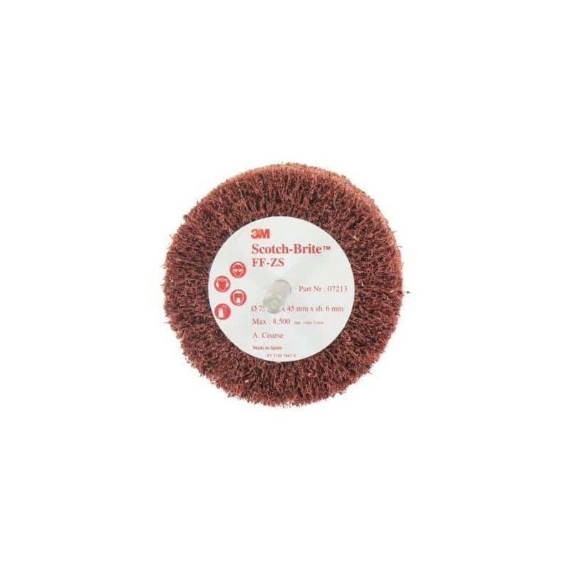 3M - Brosse scotch-brite ff-zs coarse diamètre 75 mm x 1