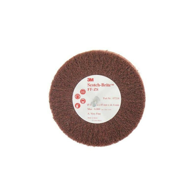 Brosse 3M scotch-brite FF-ZS very fine diamètre 100 mm x 10