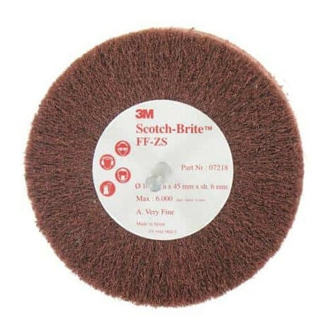 Brosse 3M scotch-brite FF-ZS very fine diamètre 100 mm x 10