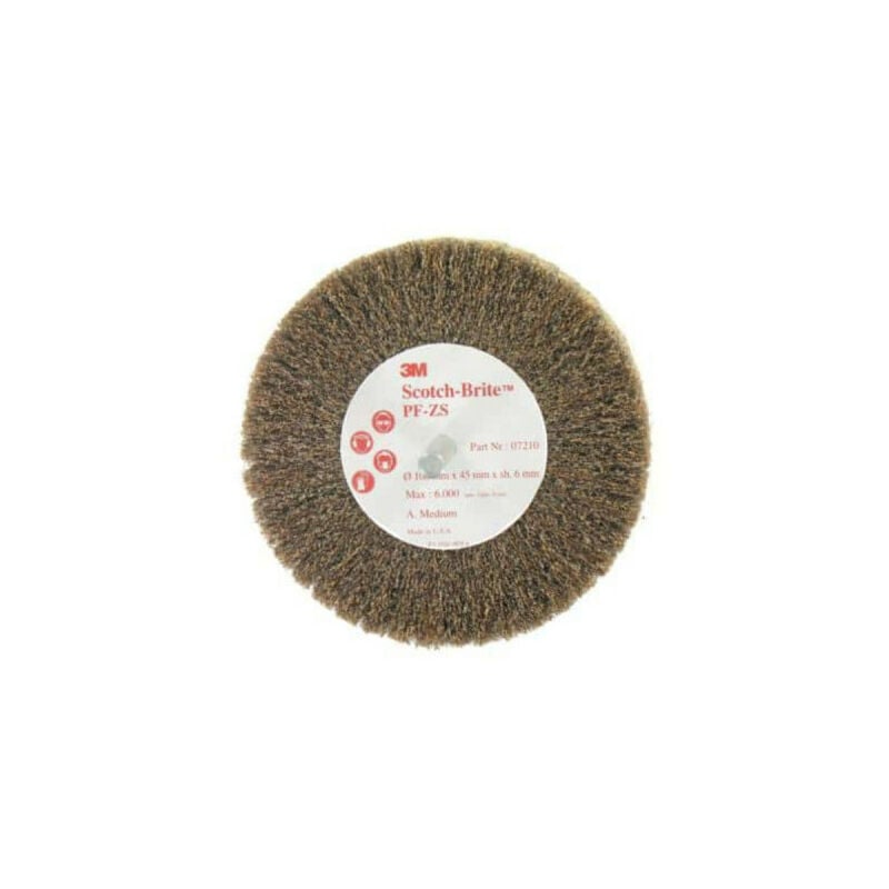 3M - Brosse scotch-brite pf-zs medium diamètre 100 mm x 1
