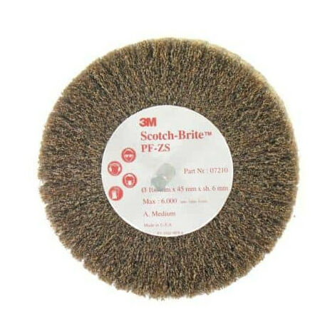 Brosse 3M scotch-brite PF-ZS medium diamètre 100 mm x 10