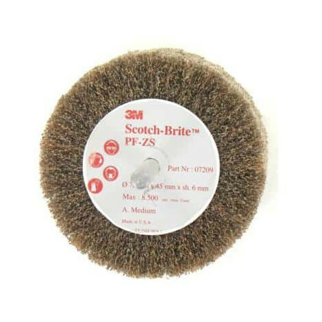 Brosse 3M scotch-brite PF-ZS medium diamètre 75 mm x 5