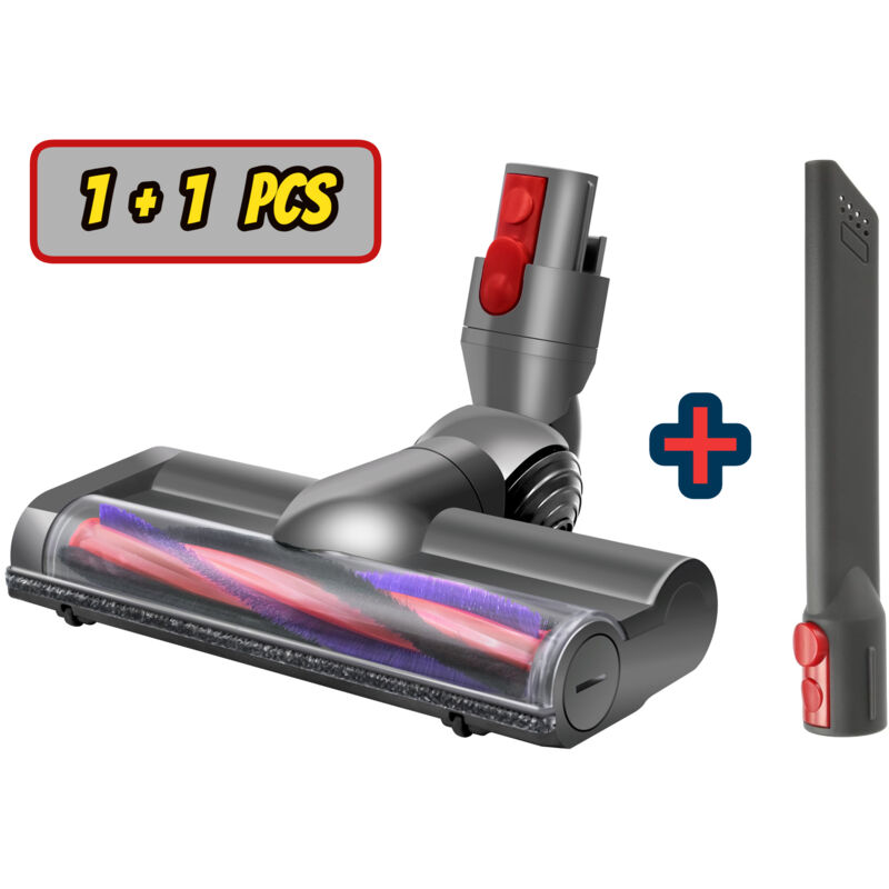 Convient pour Dyson V7 V8 V10 V11 V15, brosse moteur à couple élevé, brosse à rouleau à entraînement direct + suceur plat
