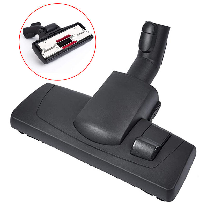 Csparkv - Brosse à aspirateur, Universelle, 35 mm, en Plastique, avec 2 roulettes, Prise de Fil pour Tapis et Adaptateur, Convient aux aspirateurs