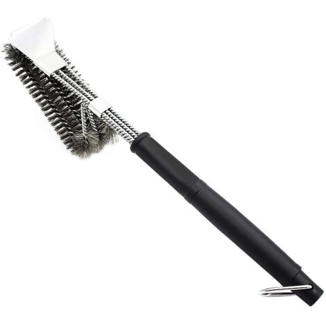 Brosse à Barbecue avec spatule en Acier Inoxydable 304 et poignée Longue - Idéal pour Barbecue à Charbon ou électrique-Fei Yu