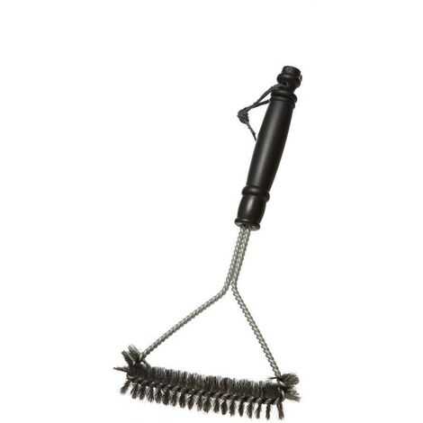 Brosse à Barbecue triangulaire - L 30 x l 17 cm - Noir - Livraison gratuite