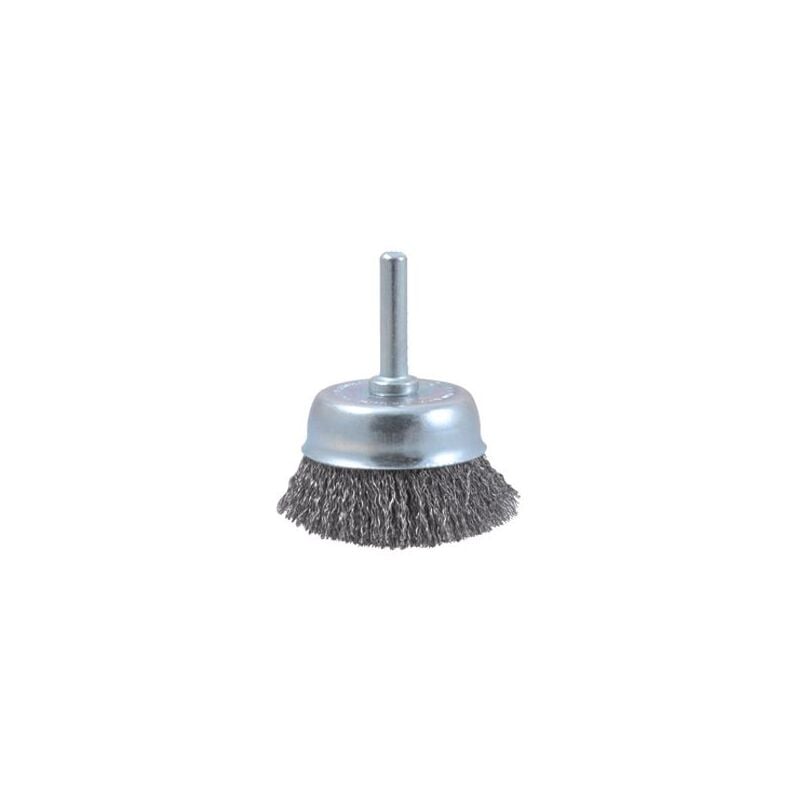 Osborn - Brosse boisseau en acier inoxydable avec manche de 6 mm et garniture ø 0,30 mm (75x20) 0008600361