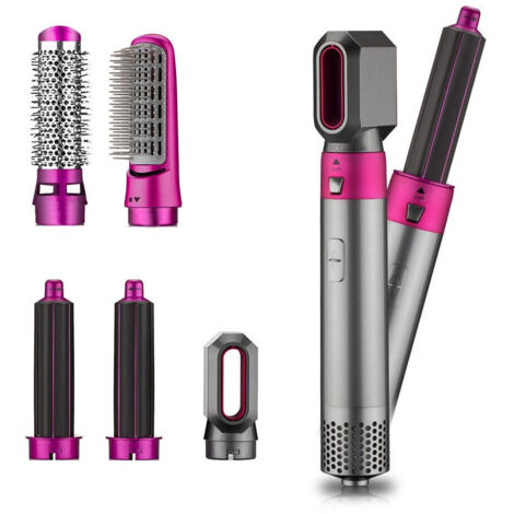 Brosse à Boucler Lisseur Sèche-cheveux 5in1 Multifonction Céramique