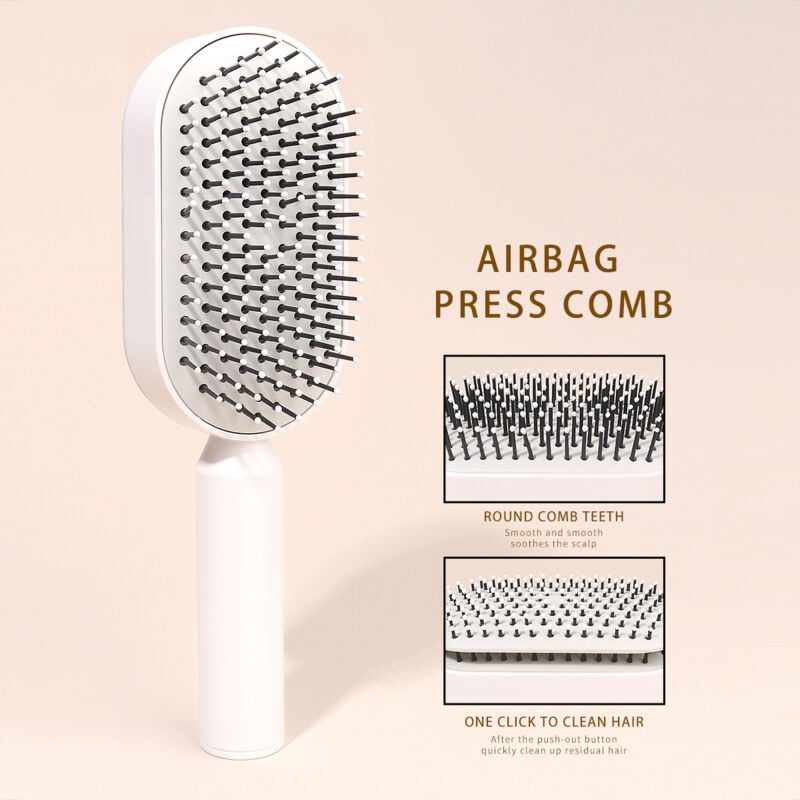 Fei Yu - Brosse à cheveux autonettoyante - club, utilisée pour l'enchevêtrement et le nouage