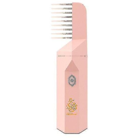 Brosse à cheveux électrique avec brûleur d'encens pour Bakhoor Ramadan Dukhoon, diffuseur d'arômes arabes pour la maison, le bureau et la voiture, rechargeable, mini USB (HK) [Réduction  30 % de réduc