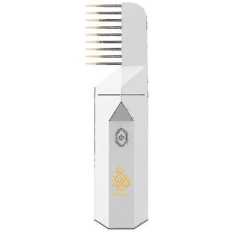Brosse à cheveux électrique avec brûleur d'encens pour Bakhoor Ramadan Dukhoon, diffuseur d'arômes arabes pour la maison, le bureau ou la voiture, rechargeable, mini USB [Réduction  30 % de réduction]