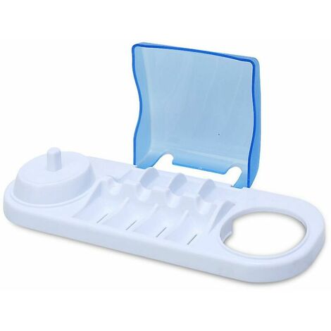 Brosse à dents électrique Double support têtes de brosse à dents support pour tête de brosse à dents boîte de rangement Compatibleblue2pcs-