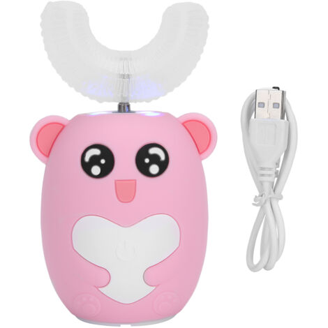 Brosse à Dents Électrique en Forme de U pour Enfants de 2 à 12 Ans - Nettoyage Dentaire Complet