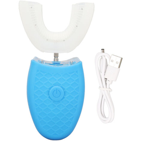 Brosse à Dents Électrique en Forme de U, Rechargeable pour un Blanchiment Complet de la Bouche