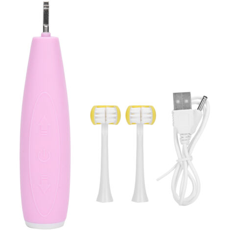 Brosse à dents électrique enfant 3 faces, 5 vitesses rechargeable étanche - Rose