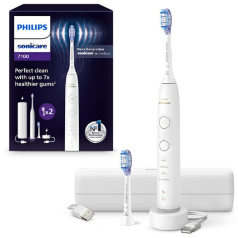 Brosse à dents électrique Philips HX7420 02 Sonicare 7100 BLANC