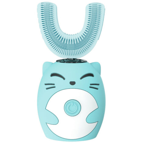 Brosse à dents électrique pour enfants, en forme de U, étanche, 3 modes, 1-15 ans