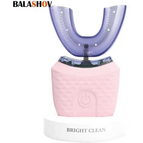 Brosse à dents électrique sonique automatique intelligente à 360 degrés, étanche à l'eau dans la bouche, attelle à dents en Silicone pour adulte