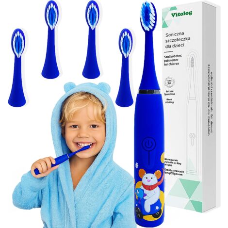 Brosse à dents électrique sonique BC pour enfants + 4 têtes